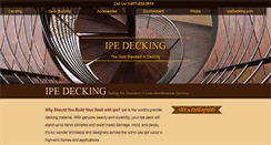 Desktop Screenshot of ipedecking.com